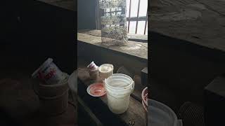 Reusable mushroom tins are washed and left to stand for some time #reusables#uganda #mushroomgrowing
