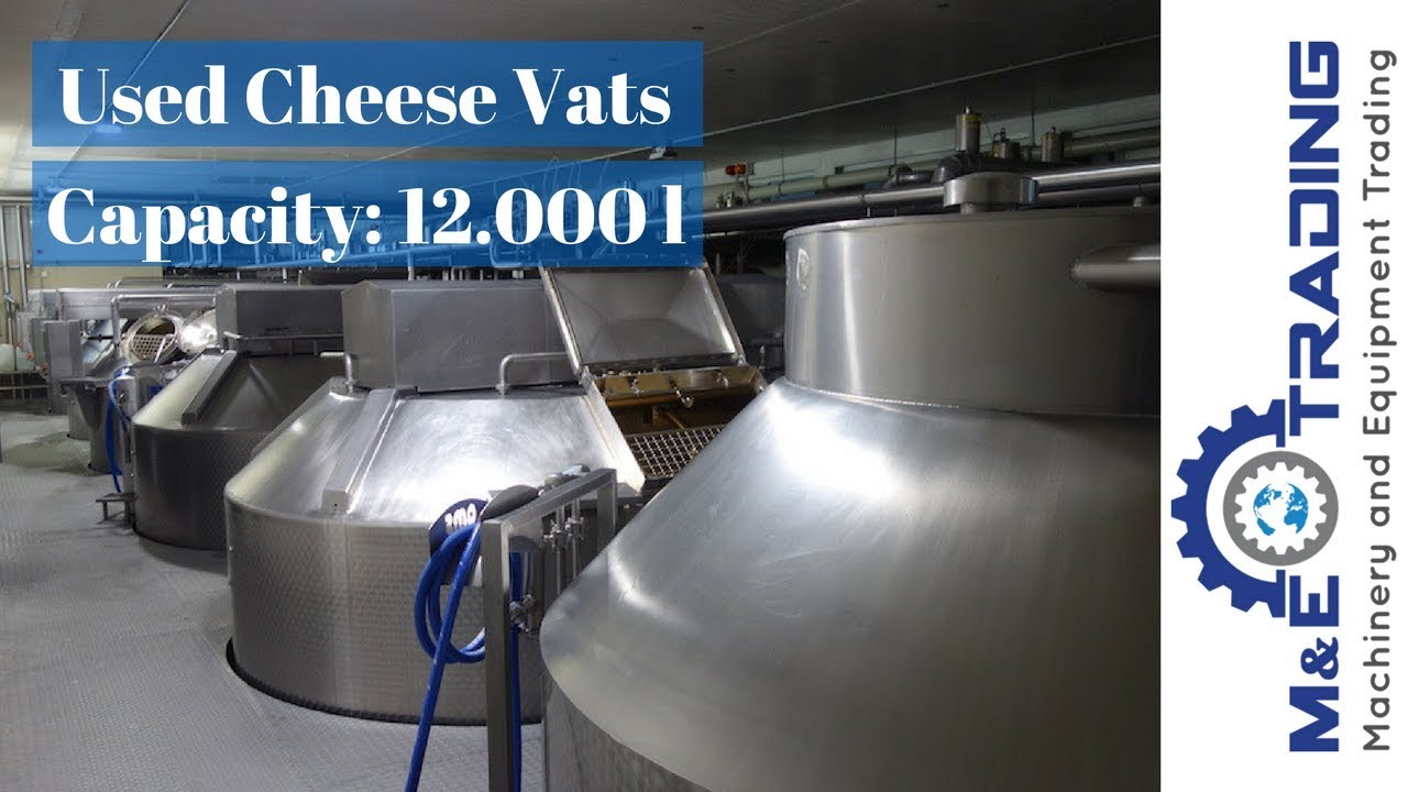 Used DoubleO Cheese Vats, each 12.000 l (BERTSCH and SCHWARTE) YouTube