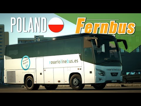 Видео: НОВОЕ DLC. ДОСТАВКА АВТОБУСА ИЗ ГЕРМАНИИ В ПОЛЬШУ — Fernbus Simulator [#8]