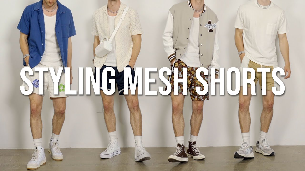 Mesh Shorts Outfit Inspiration | Men’s Summer Trend - YouTube