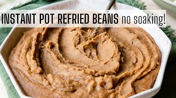 Recept voor Instant Pot Refried Beans; niet weken