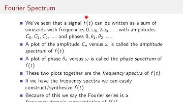 Fourier Series Properties - 1/3