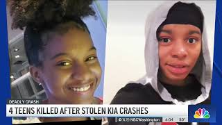 4 teens killed in stolen Kia crash after police pursuit in Prince George's | NBC4 Washington