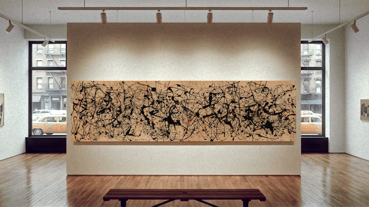 Jackson Pollock studio SP ムラジュン shantii Jackson Pollock's 'Number 7A, 1948' from the Private Collection of