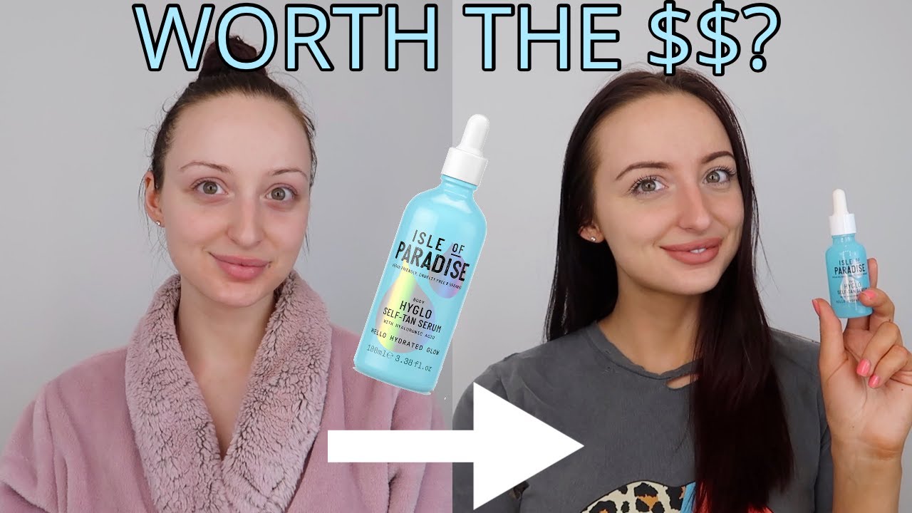 ISLE OF PARADISE HYGLO HYALURONIC SELF TAN FACE SERUM REVIEW + DEMO!