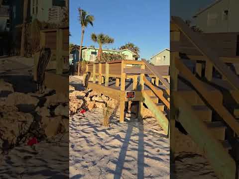 Storm damage between the Sandbar and Magnolia Dr on AMI - YouTube
