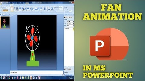How to Create an Animated Table Fan in PowerPoint |PPT Animation of Table Fan with ON/OFF Switch.