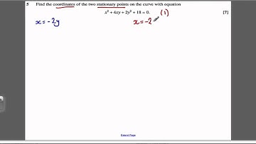 Core 4 OCR June 2010 Q5 - Implicit Differentiation(7)