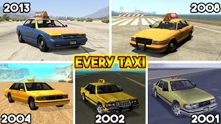 EVERY TAXI FROM EVERY GTA GAME !