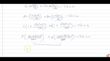 In `triangleABC` if `2c cos^2(A/2)+2acos^2(C/2)-3b=0` prove that a, b, c are in A.P.