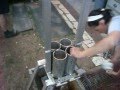 Homemade briquette press / racna presa za briketi