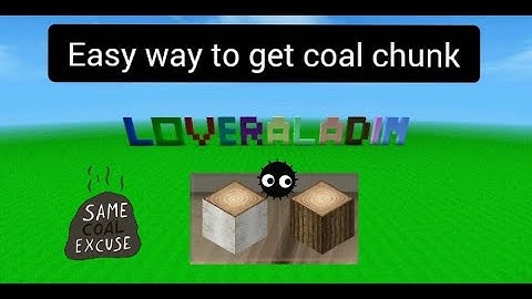 Easy way to get coal chunk in survival mini block craft