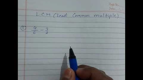 L.C.M between two terms using minus sign