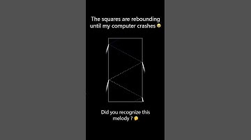 Rebounding squares in a border that gets smaller #simulation #satisfying #crash #viral #trending
