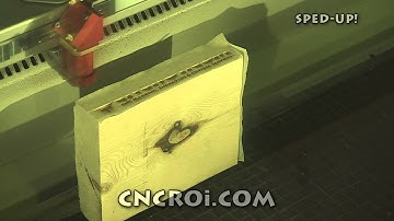 CNCROi.com: Laser Engraving 2x6 Pine (Material Testing Video)