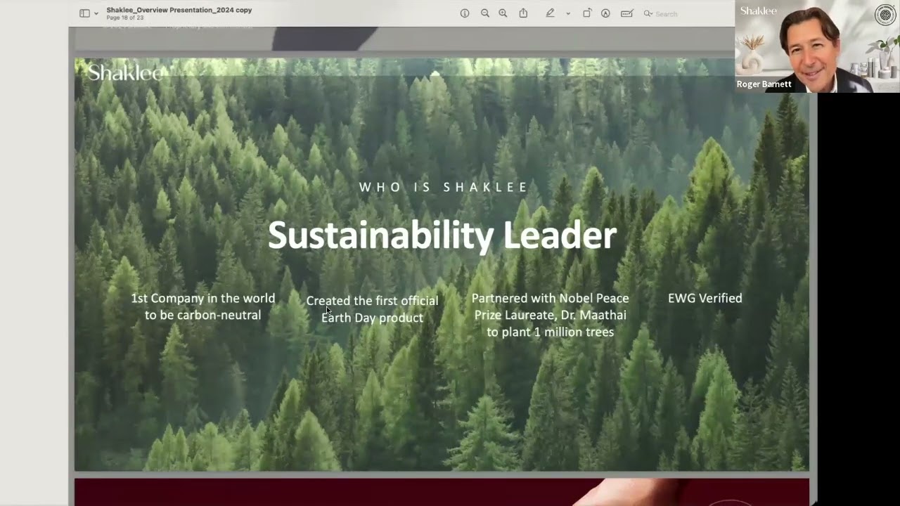 Roger Barnett - An introduction to Shaklee