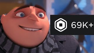 gru gets 69k robux