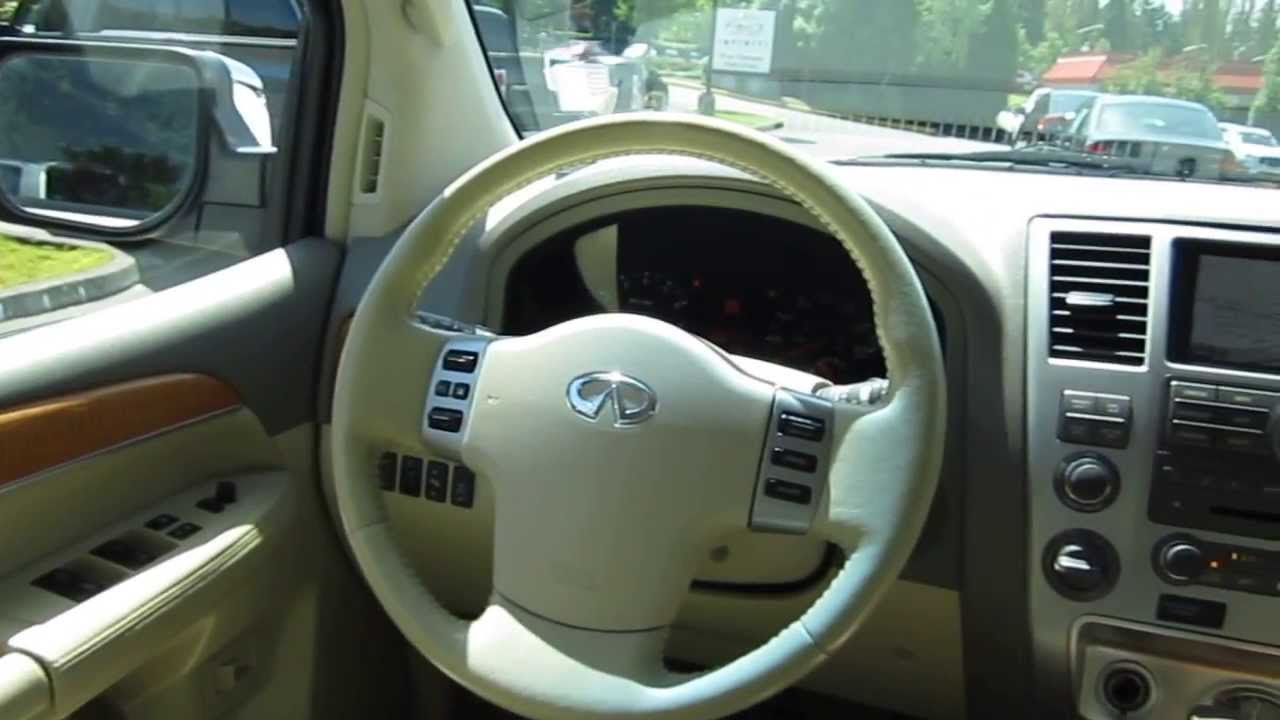 2008 Infiniti Qx56 White Stock 13948a Interior Youtube