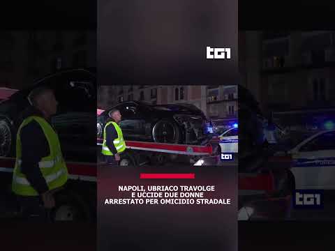 Video Napoli, ubriaco travolge e uccide due donne. Arrestato per omicidio stradale.