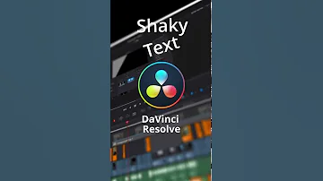 How to Create Shaky Text in DaVinci Resolve #shorts