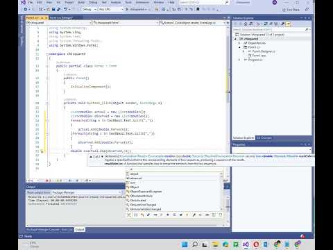 How to find chi square in C#