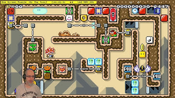 One Screen Puzzle -Do the Twist by Mekul / L62-9QV-1SG / Mario Maker 2 Puzzle solution