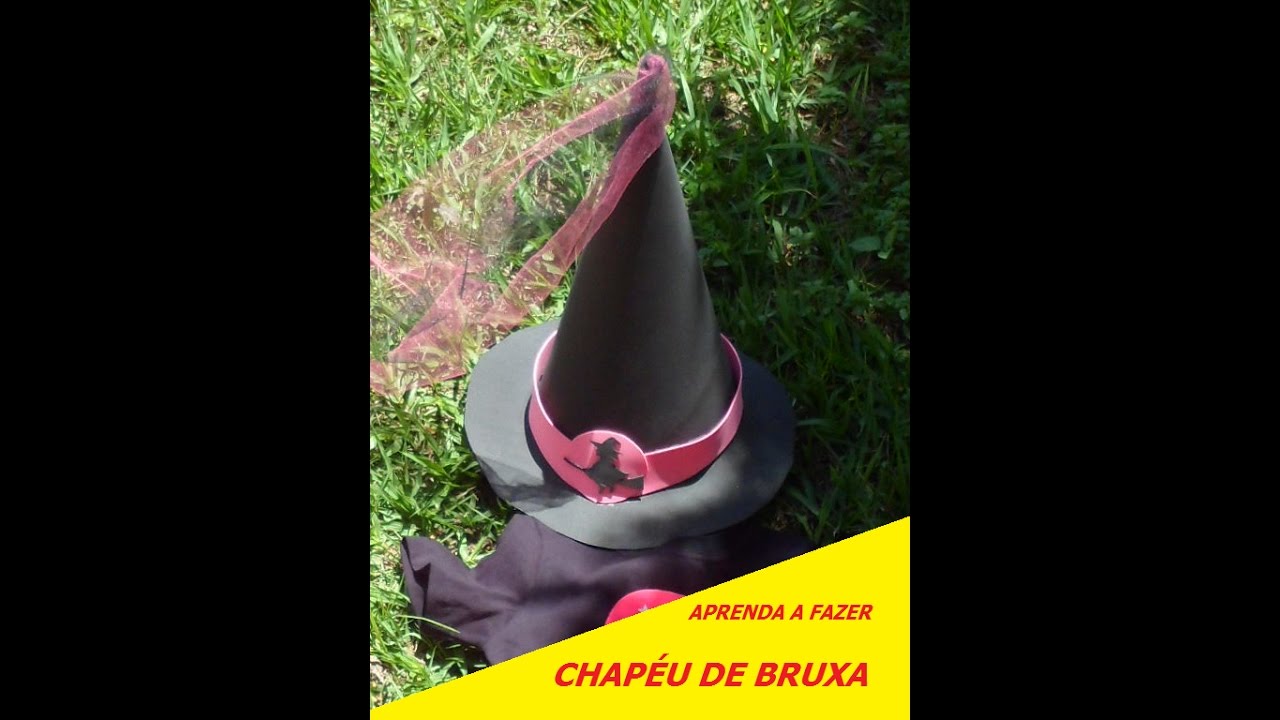 Como Fazer Chapéu De Bruxa Com Material Reciclado