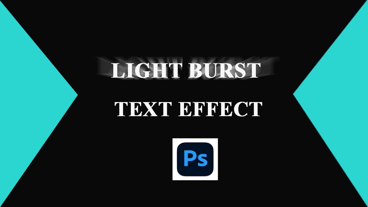 Light Burst Text Effect In Adobe Photoshop - YouTube