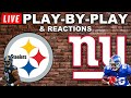 Pittsburgh Steelers vs New York Giants Live Play-By-Play & Reactions