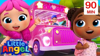 Spa Time on the Pink Party Bus | Job and Career Songs | @LittleAngel Nursery Rhymes for Kids screenshot 5