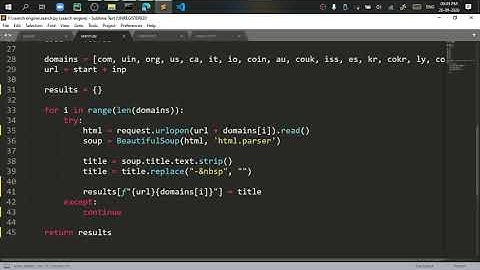I made a search engine using python and flask