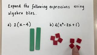 Expanding Polynomials Using Algebra Tiles