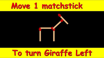 How to Solve the Giraffe Match Stick Puzzle | Explained Step By Step | Puzzled