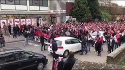 Dortmund vs Monaco  ' Les fans monégasque chante dans les rues de Dortmund '