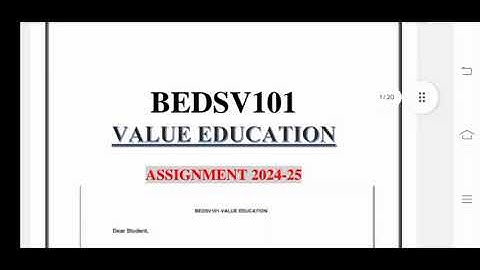 📚BEDSV 101 Solved Assignment 2024-25 English | Handwritten & PDF Solutions | #ignou