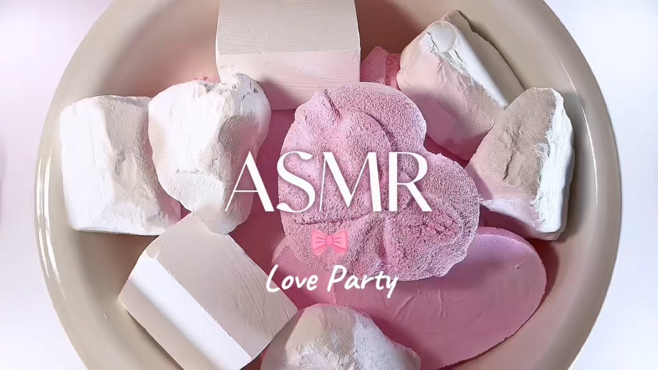 Gym Chalk ASMR | Soft Fresh Chalk&Crispy Pink Love Reforms Crush | Sleep Aid | Relax | ASMR