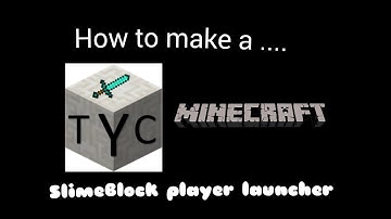 How to make a  Slime block Player Launcher |Redstone tutorial|