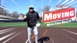 Get Your Feet Moving With This Baseball Pattern Footwork Drill!! Ft. Coach Lou Colon