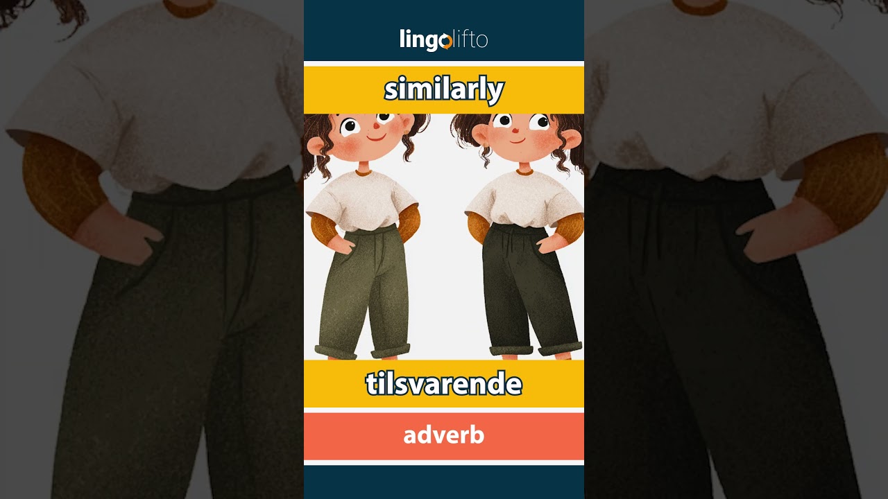 🇬🇧🇳🇴 similarly - tilsvarende : learn English : la oss lære engelsk : vocabulary builder
