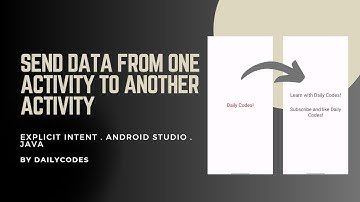 Send Data One Activity to another Activity | Android Studio | Java | Explicit Intent