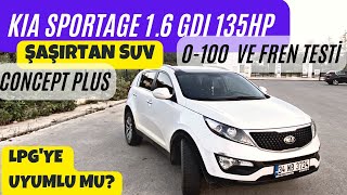 KIA SPORTAGE 1.6GDI CONCEPT PLUS İNCELEME | ŞAŞIRTAN SUV! | 0100 ve FRENLEME #kia #sportage #gdi