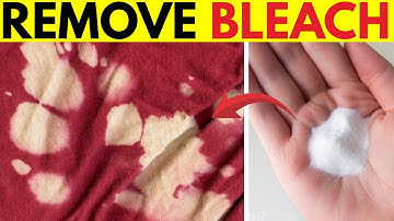 Easy Way to Remove Bleach Stains from Colored or White Clothes Using Vinegar