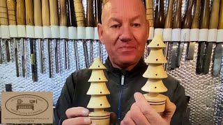 Woodturning a Christmas Tree with a difference (added tea lights) using my Carbide Chisels