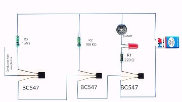 How to make an AC voltage detector using the transistor BC547