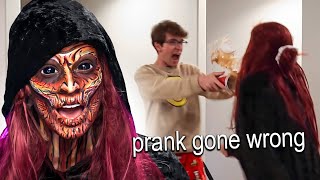 SCARING MY FRIENDS WITH INSANE SFX MAKEUP!! *this was a terrible idea*