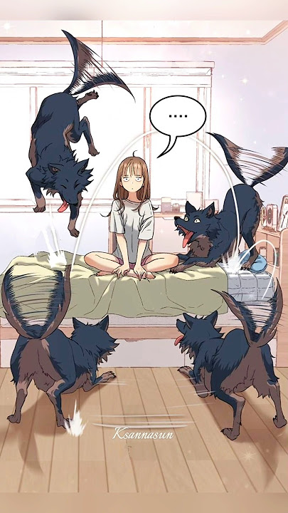 He turned into a wolf and forgot he was once human... but she reminded him 🐺🤭 #ohdangun #manhwaedit