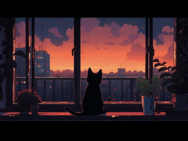 90s lofi ~ Listen to it to escape from a hard day with my cat 🎶 Chill Beats To Relax / Study To class=