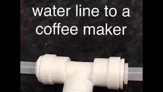 Coffee Maker Water Line Instructions 