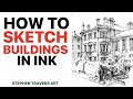You Can Draw Buildings Freehand in Ink!