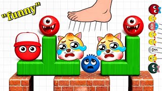 😂 🌈 Beat 3×3 Player Game Hungry Balls 2048 vs Hide Balls vs Draw to smash Gameplay part 186 screenshot 2